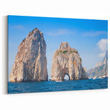 Capri Coastal Art - Italian Faraglioni Rocks for Mediterranean Decor