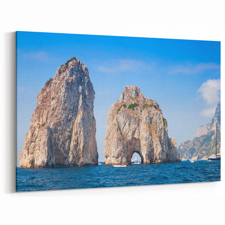 Capri Coastal Art - Italian Faraglioni Rocks for Mediterranean Decor