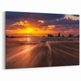 Seattle Skyline Art - Stunning Sunset Beach Landscape Photography Print