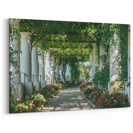 Capri Wall Art – Italian Landscape Art with Mediterranean Garden Views