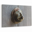 Antique Masonry Wall Art - Rustic Bronze Door Fixture on Canvas & Prints