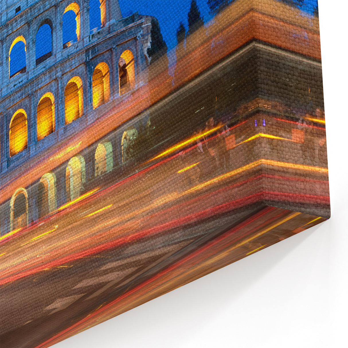 Colosseum Wall Art – Illuminated Rome Colosseum Canvas for Modern Spaces