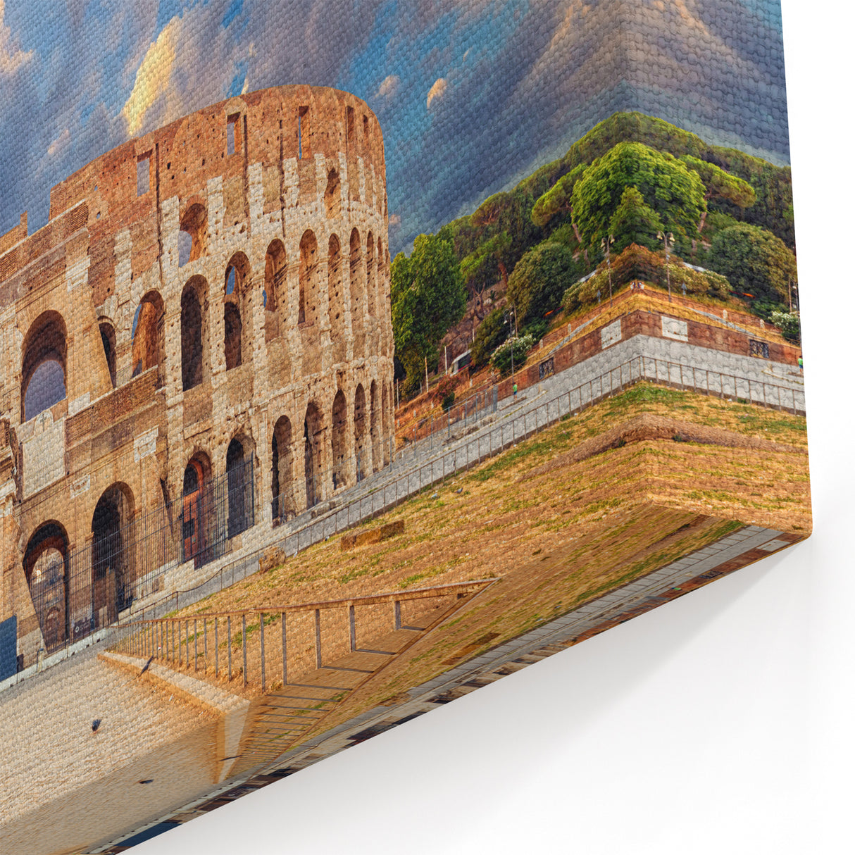 Colosseum Prints – Majestic Rome Colosseum Canvas with Sunset Sky