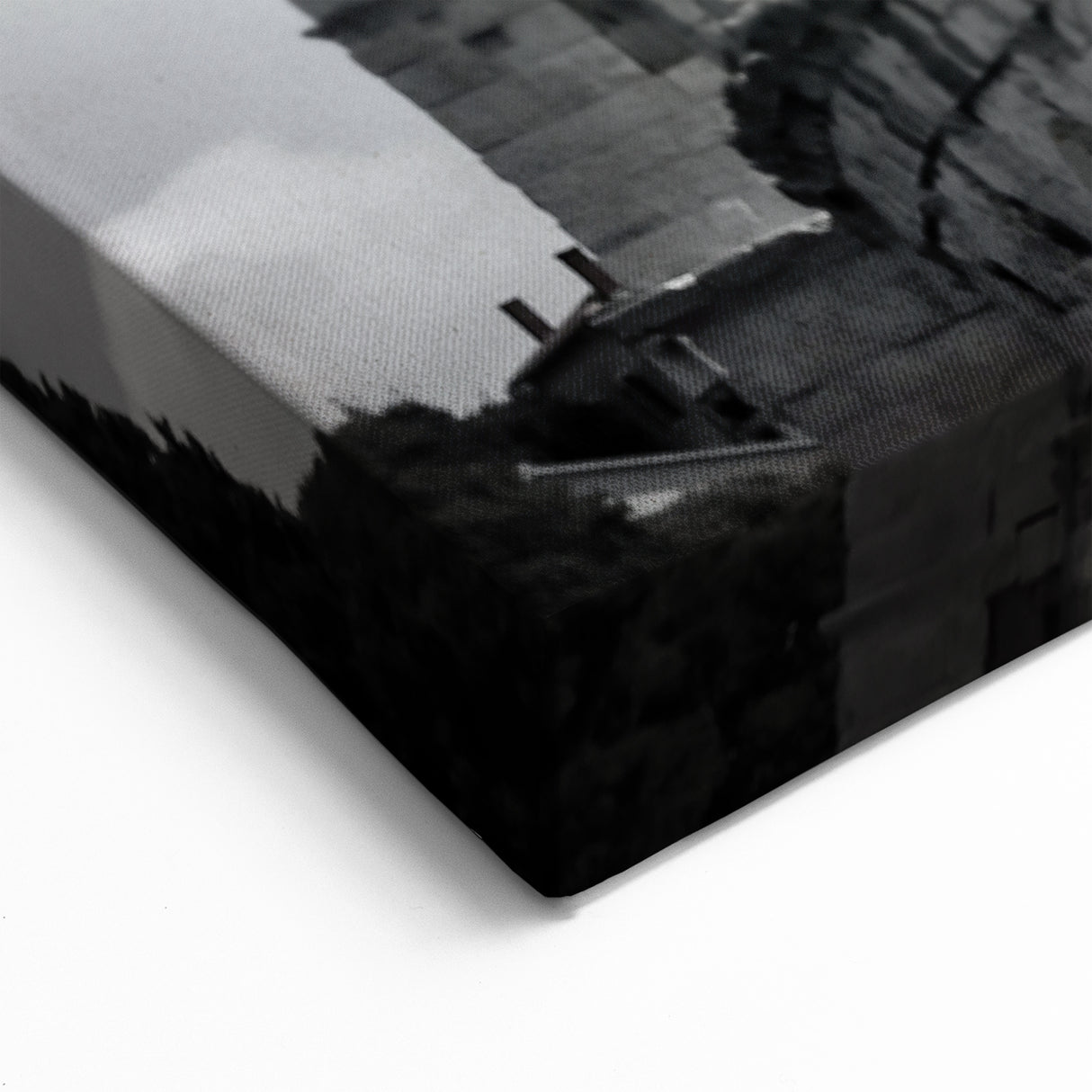 Ancient Rome Art – Black and White Canvas of Roman Colosseum Architecture