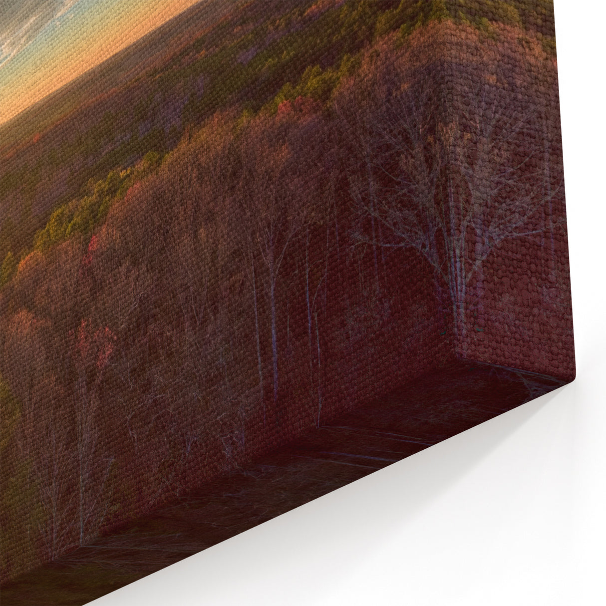 Virginia Sunset Art - Scenic Sunset Over Forest Nature Photography Print