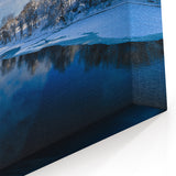 Wellington Skyline Photography - Winter River Scene with Blue Skies