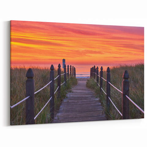 Wellington Coastal Sunset Art - Pathway to the Beach Photography Print