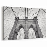 Architectural Abstract Wall Art - Geometric Modern Black and White Design
