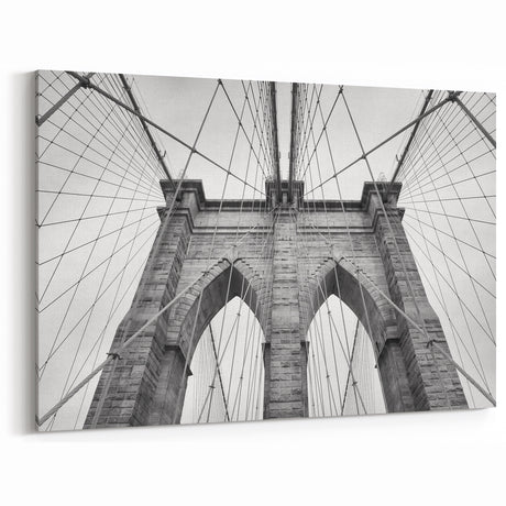 Architectural Abstract Wall Art - Geometric Modern Black and White Design
