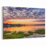 Virginia Lake Sunset Art - Serene Scenic Photography Print for Wall Decor