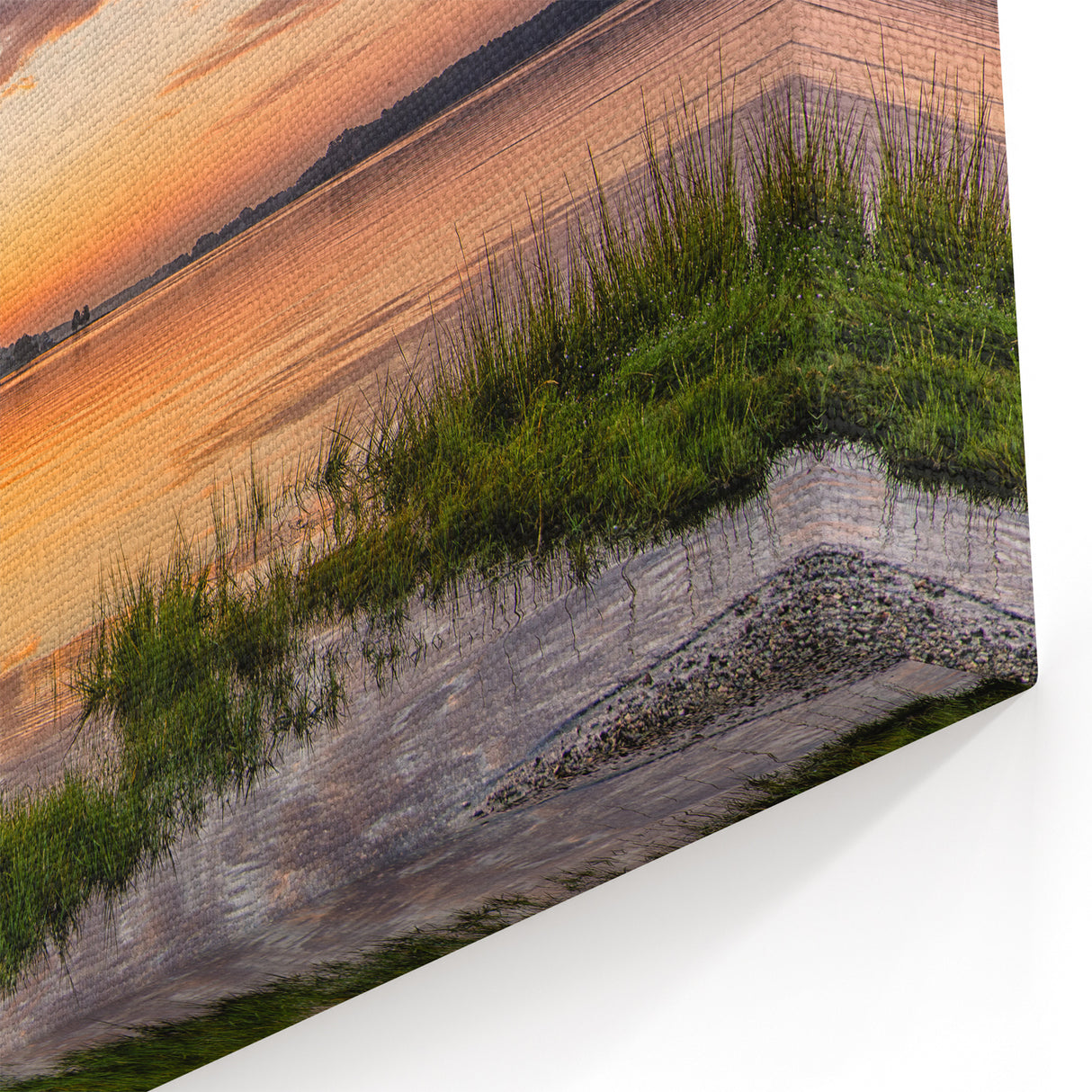 Virginia Lake Sunset Art - Serene Scenic Photography Print for Wall Decor