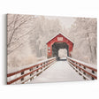 Snowy Covered Bridge Wall Art – Winter Wonderland Canvas & Prints
