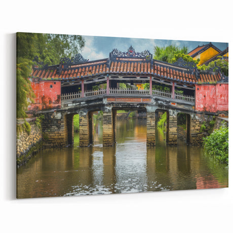 Historic Oriental Bridge Wall Art – Cultural Landscape Canvas Prints