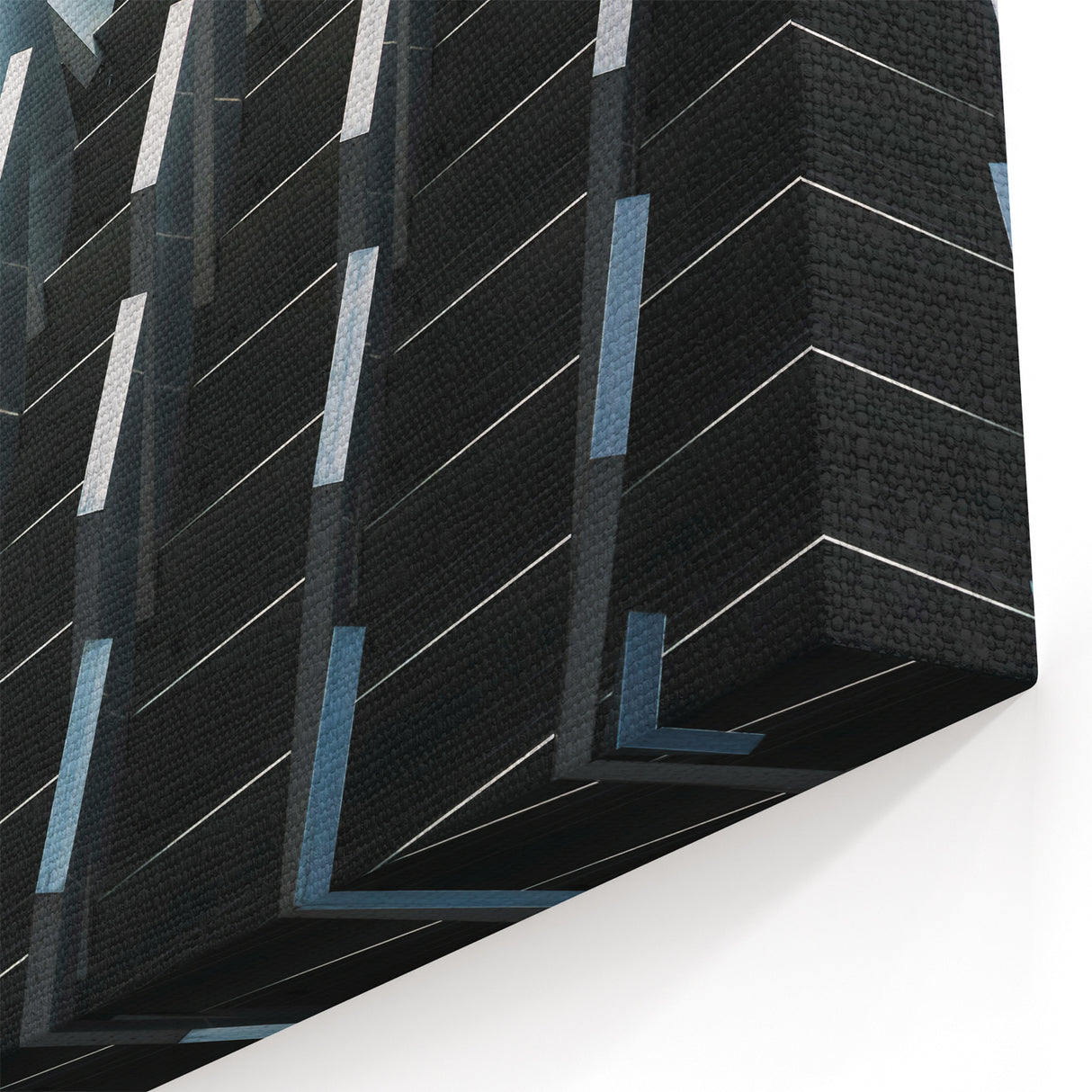 Geometric Facade Art Print - Modern Abstract Architectural Canvas