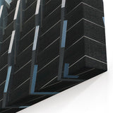 Geometric Facade Art Print - Modern Abstract Architectural Canvas