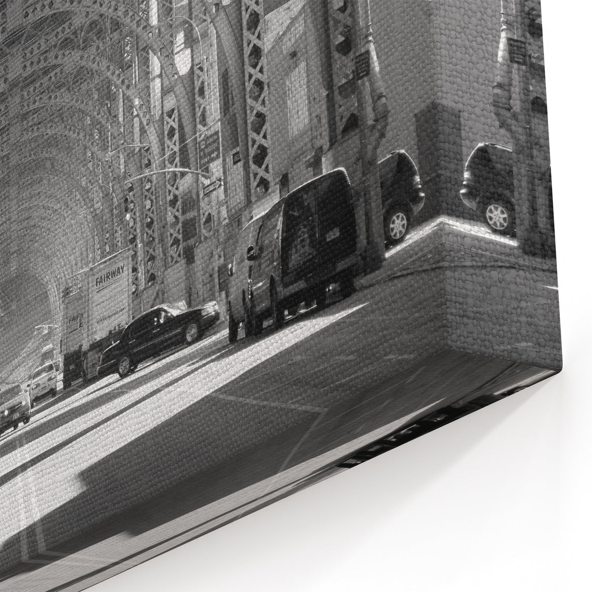 Black and White Architectural Abstract Wall Art - Urban Steel Arches