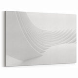 Minimalist Architectural Abstract Wall Art - Clean Curved Design