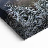 Virginia Landscape Art – Blue Ridge Mountains Winter Sunset Canvas Print