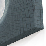 Modern Architectural Abstract Wall Art - Curved Glass Facade Design