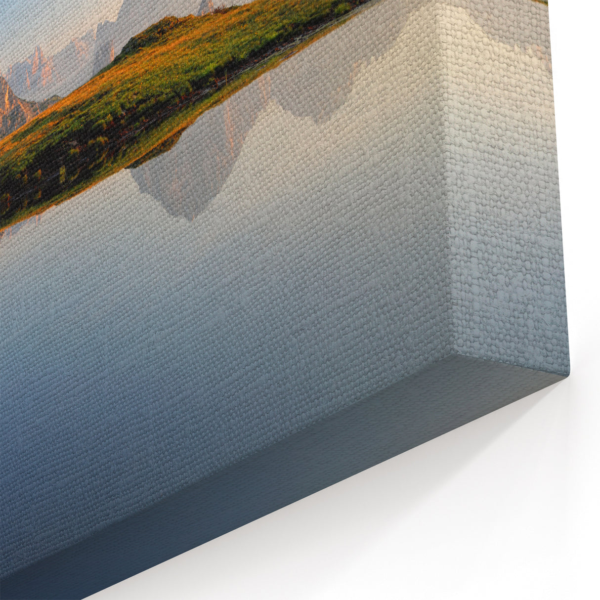 Dolomites Wall Art - Italian Alps Canvas Print with Reflective View