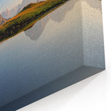 Dolomites Wall Art - Italian Alps Canvas Print with Reflective View