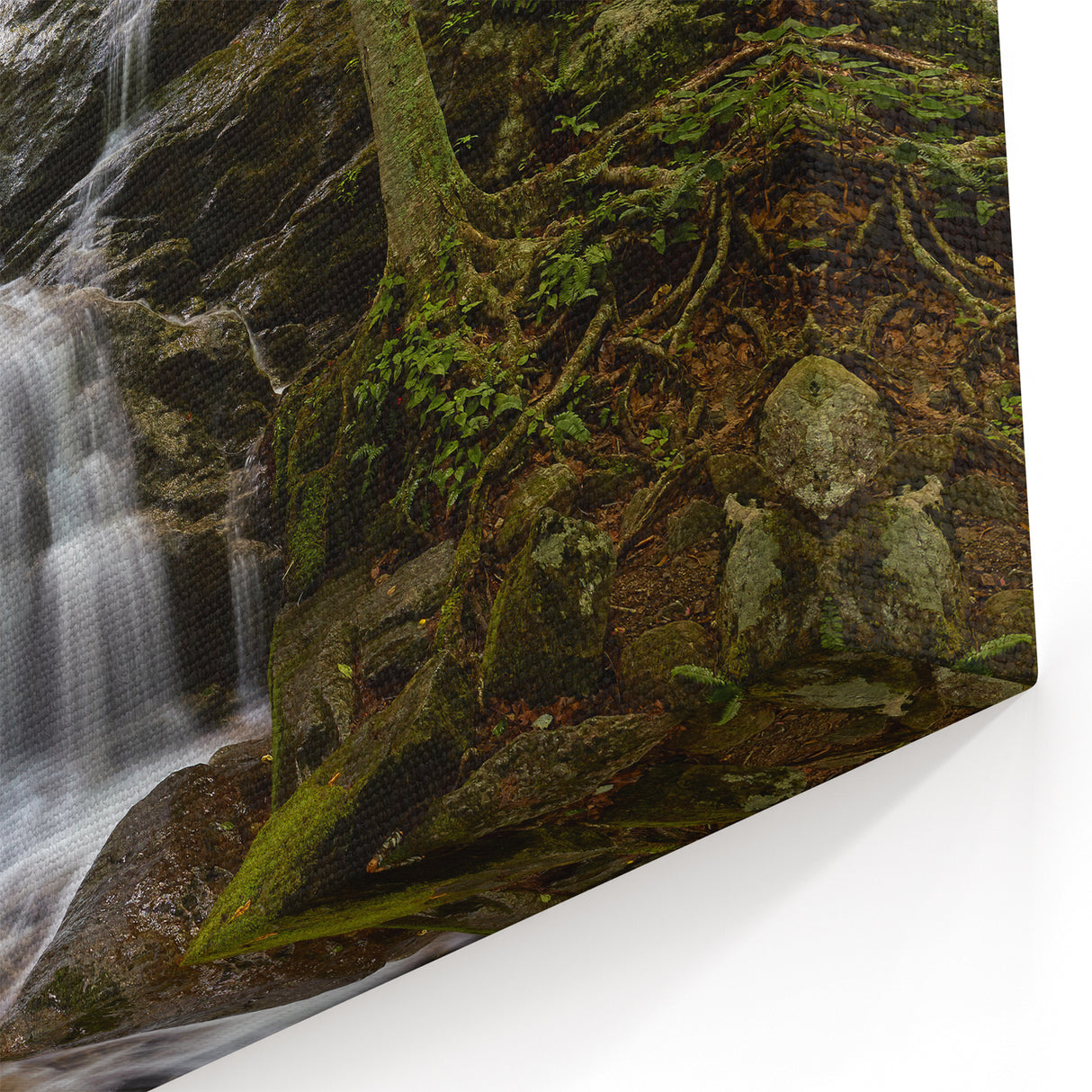 Virginia Nature Art – Scenic Waterfall in Shenandoah Valley Canvas Print