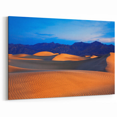 Golden Dunes at Dusk - Mesmerizing Death Valley Landscape Canvas Art