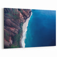 Kauai Photography Prints – Aerial View of Coastline & Framed Art