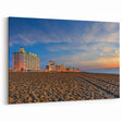 Virginia Beach Art – Evening Cityscape Along the Coastline Canvas Print