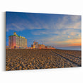 Virginia Beach Art – Evening Cityscape Along the Coastline Canvas Print