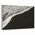 Kauai Wall Art – Black Sand Beach & Ocean Waves Minimalist Print