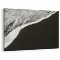Kauai Wall Art – Black Sand Beach & Ocean Waves Minimalist Print