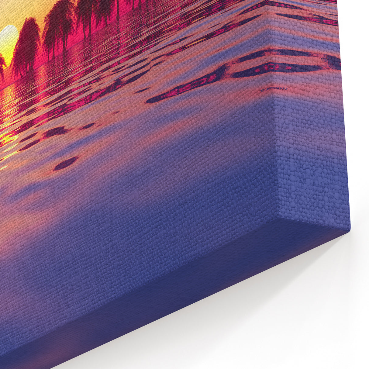 Hawaiian Beach Art - Vibrant Maui Sunset Over Palm Trees and Ocean