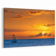 Maui Photography - Serene Boat and Sunset Over Hawaiian Ocean