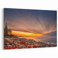 National Park Art Prints - Stunning Acadia Coastal Maine Sunrise Poster