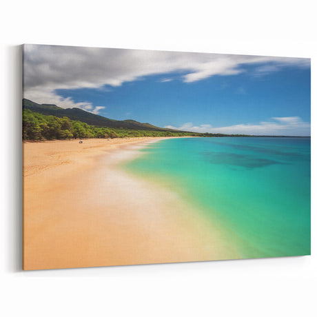 Tropical Canvas Art – Maui Beach Photography with Ocean View