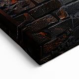 Industrial Masonry Wall Art - Rustic Pipe and Brick Canvas Print Decor