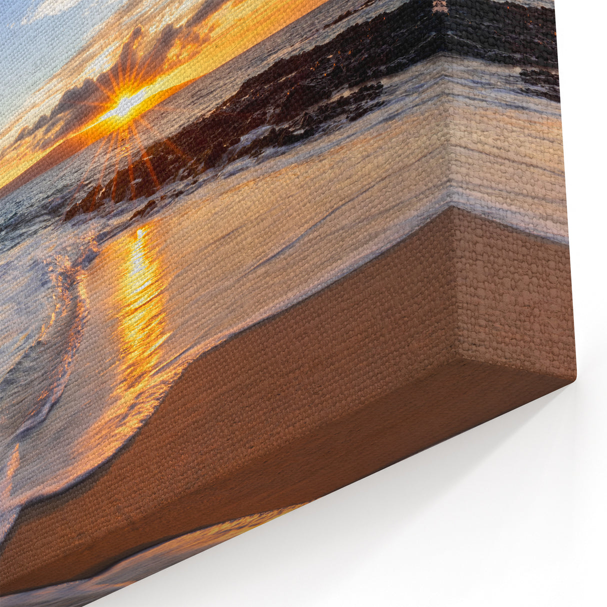 Tropical Canvas Art – Maui Beach Sunset Photography for Coastal Decor