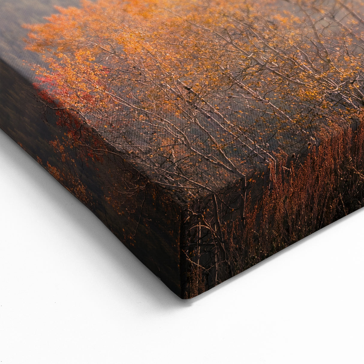 Idaho Wall Art - Misty Mountain Landscape with Autumn Foliage