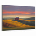 Idaho Landscape Art - Serene Barn Sunset for Rustic Home Decor