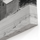 Idaho Wall Art - Rustic Winter Barn in Snow for Minimalist Home Decor