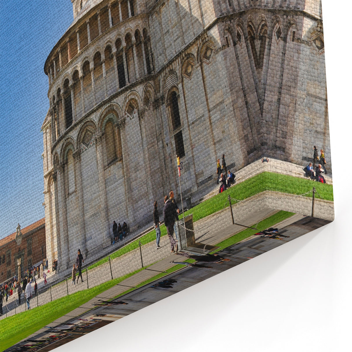 Pisa Canvas Prints - Vibrant Leaning Tower of Pisa Daytime Photography