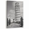 Pisa Architecture Art - Black and White Leaning Tower of Pisa Photography