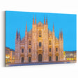 Milan Skyline Print - Duomo di Milano Illuminated Against Blue Sky