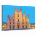 Milan Skyline Print - Duomo di Milano Illuminated Against Blue Sky