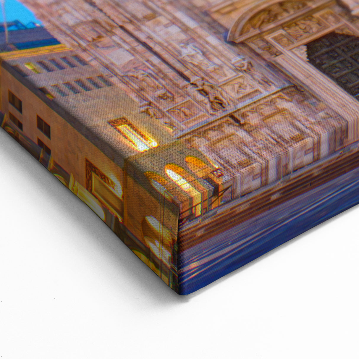 Milan Skyline Print - Duomo di Milano Illuminated Against Blue Sky