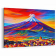 Sicily Volcano Art - Vibrant Abstract Mount Etna Landscape Painting