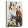 Equine Companions - Rustic Horse Portrait Art