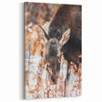Forest Forager - Rustic Moose Portrait Art"