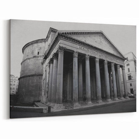 Ancient Rome Art - Pantheon Roman Architecture Canvas Print